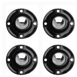 PlusRoc 4 Pack Anti-Rust Wheels Stainless Steel Self Adhesive Caster Wheels for Kitchen Appliance Rollers Sliders Mop Bucket, Load Capacity 28LBS Per Wheel for Furniture