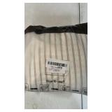 ZWJD Throw Pillow Covers 26x26 Set of 2 Striped Pillow Covers with Fringe Chic Cotton Decorative Pillows Square Cushion Covers for Sofa Couch Bed Living Room Farmhouse Decor