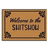 Welcome to Doormat Entrance Floor Mat Funny Doormat Door Mat Decorative Indoor Outdoor Doormat 23.6 15.7 inch Machine Washable