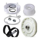 BlueStars W10721967 Washer Pulley Clutch Kit and W10006384 Drive Belt  Compatible for Whirlpool Kenmore Maytag - Replaces W10006356 W10006354 PS10057144 W10326374 AP6014712 WTW5000DW1 MVWX655DW1