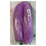 Special Supplies Sensory Vibrating Neck Pillow for Kids and Adults Plush Velvet Soft Cover with Textured Therapy Stimulation, Mind and Body Calming Relaxation - Purple