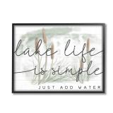 Stupell Industries Lake Life Simplicity Phrase Cattail Water Plants