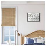 Stupell Industries Lake Life Simplicity Phrase Cattail Water Plants