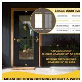 Magnetic Screen Door -Fit for Door Size:32x80 Inch, Hands Free Mesh Partition, Heavy Duty Screen Door Mesh Curtain Keeps Bugs Out, Frame Hook and Loop, Pet and Kid Friendly, Itself Size 34x82