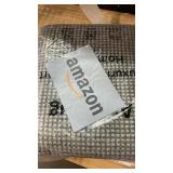 KOZYFLY Boho Rugs for Entryway Rugs 4x6 ft Washable Area Rugs Rubber Backed Living Room Rugs Braided Woven Cotton blend Indoor Outdoor Floor Carpet for Dining Room Living Room Bedroom, Dark Grey