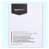 Amazon Basics Multipurpose Copy Printer Paper, 8.5 x 11 Inches, 20 lb, 1 Ream, (500 Sheets), 92 Bright, White