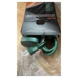 BESTTEN Outdoor Power Strip with Covers and Overload Protection Switch, Double Sided 6-Outlet Yard Power Stake with 9-Foot Long Extension Cord, ETL Certified, Green