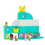 Tile Town Pet Vet Magnetic Tiles Set, 48 Piece Magnet Tiles for Kids with Sound and Lights, Innovative Action Play Kids Magnetic Tile Toys, Ages 3-6