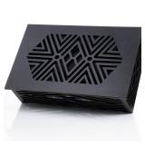 Saillong Doorbell Chime Cover - Universal Decorative Wood Box With Extra Self-Adhesive Tape - Easy to Install for Home (Black)