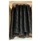 Binditek 50 Pack Plastic Spiral Binding Coils, 28mm (1-18\), 240 Sheet Capacity, 4:1 Pitch, Black, 48 Loops, for Letter Size, for Students and Coworkersin