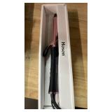 34 Inch Curling Iron for Short Hair, Dual Voltage Hair Curling Iron Ceramic, Professiona Curling Wand Tourmaline(Rose Gold)