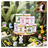 YULYNJQ 50 Set Positive Bee Gifts Bulk Employee Appreciation Gifts Box Breathing Gift Bulk for Coworker Team Back to Desk Pets Thank You Teacher Bee Ornaments with Cheer up Card Box