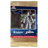 Spider-Man Marvel Legends Series Magic: The Gathering Agent Anti-Venom, 6-Inch Action Figure Toy and Exclusive Foil Collectible Card Game Trading Card
