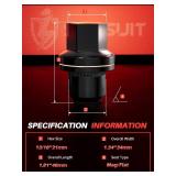 Sposuit M14x1.5 Lug Nuts - Replacement for 2019-2024 Land Rover Defender, 1998-2024 Discovery, 1996-2024 Land Rover Range Rover - OEM Factory Style Closed End Black Lug Nut(20 Pcs)