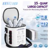 Cold Therapy Machine with Programmable Timer, Portable Ice Machine for Knee After Surgery, Knee Replacement Recovery System, Cryotherapy Pain Relief wCompression Pad for,Shoulder, Hip and Ankle