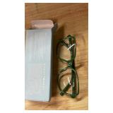 miyya Blue Light Blocking Glasses for Women, Oversized Fashion Glasses with UV400 Protection, Dark Green