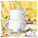 ASTARON 32 Pcs Ball Cake Topper Decorations Mini Balloons Cake Topper Sticks Foam Balls Cake Picks Cake Topper Balls Cake Decorations for Wedding Party Birthday Cake Toppers (Colorful)