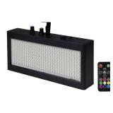 EcoStrobe Stage Strobe Light, Super Bright Flash Stage Lighting, Sound Activated and Speed Control RGB Strobe Light, Flash Party Lighting for Wedding, Xmas, Birthday, Club, DJ (270 LED)