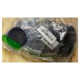 Antrader 20 Pack Louver Vents, 201 Stainless Steel Round Mesh Hole Air Vents 53mm(2 inch) Mounting Diameter,Black