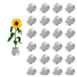 Kenzan Floral Frog 23mm0.9inch Diameter Ikebana Flower Arranger Holder Stainless Steel Pin for Small Vase (24Pcs)