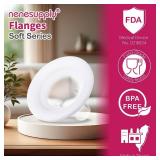 Nenesupply 19mm Soft Flange Compatible with Medela Breast Pump Parts Replace 19mm Flange for Medela Accessories Compatible with Pump in Style Parts Symphony Swing Harmony Pump and Personalfit Flex