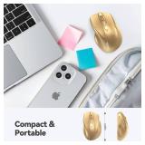 TECKNET Wireless Mouse, 2.4G Ergonomic Optical Mouse, Computer Mouse for Laptop, PC, Computer, Chromebook, Notebook, 6 Buttons, 24 Months Battery Life, 4000 DPI, 6 Adjustment Levels