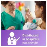 Philips Avent Soothie Orthodontic Baby Pacifiers, 100percent Silicone Pacifiers, One Piece, BPA-Free, for Babies 0-3 Months, Green, 4 Pack, Model SCF19041