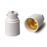 YiLighting - B22 to E26E27 Two-Pin Socket to Standard Socket Edison Light Bulb Adapter Converter for LED Halogen CFL Light Lamp (2 Pack)