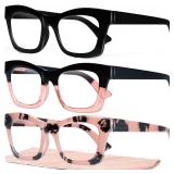 CCVOO 2.25 Oprah Style Reading Glasses for Women, Stylish Eyeglasses, Blue Light Readers for Women, Cheaters