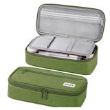 WEMATE Pencil Case, Large Storage Organizer for Stationery, Back - to - School Essential, Teacher Must - have, Big Pencil Pouch, Marker Case School Supplies for College and High School Green