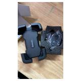 Bovemanx Motorcycle Phone Mount Holder, 150mph Wind Anti-Shake7.2inch Big Phone Friendly Bike Phone Holder, Motorcycle Handlebar Cell Phone Clamp, Compatible with iPhone 16 Pro Max, Black