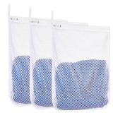 3 pcs Durable Honeycomb Mesh Laundry Bags for Delicates 12\ x 15\in (3 Medium)in