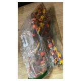 LLZLL 12 Pack Fall Decorations for Home 17 Inch Fall Flowers Orange Red Fall Floral Stems with Forsythia Pumpkins and Berries for Autumn Thanksgiving Decor