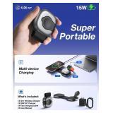 3 in 1 Charging Station for iPhone 1615141312 Series, Foldable Travel Charger for Multiple Devices for AirPods 432Pro, Wireless Charger Magnetic Charging for Apple Watch 10 9 8 7 6 5 4 3 Ultra