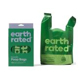 Earth Rated Dog Poop Bags with Handles, Extra Wide, Easy Tie and Guaranteed Leakproof, Lavender Scented, 120 Handle Bags
