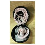 Joysico Wired Over Ear Earbuds with Microphone Volume Control Ear Hook and Case, Sweatproof Sport Earphones for Running Exercise Gym Workout, Wrap Around Headphones for Cellphones, Laptop, Tablet Pink