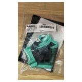 Ohcozzy Short Snout Dog Muzzle with Soft Mesh, Wont Cover Eyes Bulldog Muzzle for Small Medium Large Dog Anti Bitting Chewing Barking(S,Green)