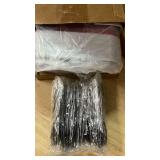 Orlashop Mini Loaf Pans with Lids and Spoons Sealing Sticker,30 Pcs 6.8oz Cake Pans for Baking Disposable Aluminum Foil Christmas Red cake pan (30 Pack Red)