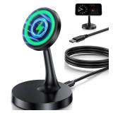 Magnetic Wireless Charger iPhone Stand 15W Fast Mag-Safe Charger for iPhone 1717 Pro17 Air17 Pro Max 1615141312 Series Apple Magnet Wireless Charging StationPad for AirPods