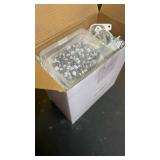 Beeveer 70 Sets Light Clips for Govee H706 H806 Mounting Clips with 140 Screws Compatible with Govee Pro Permanent Outdoor Lights Extension, Install Firmly (White)