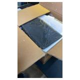 Furologee Nightstands Set of 2, Industrial End Table with Fabric DrawerandStorage Shelf, Small Bedside Table Organizer for Small Space for Living Room, Tall 23.6\ Night Stand for Bedroom, Black Oakin