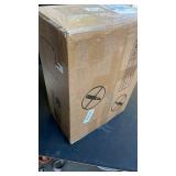 Somdot Tall Dresser for Bedroom with 5 Drawers, Storage Organizer Chest of Drawers with Removable Fabric Bins for Closet Bedside Living Room Laundry Entryway Hallway, White Leather