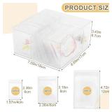 HONUTIGE 3-in-1 Acrylic Jewelry Box Organizers with 60 Portable Anti Tarnish Jewelry Bags, Clear Jewelry Organizers Travel Jewelry Case for Rings, Earrings, Necklaces, Bracelets Gift for Women Girls