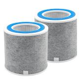 HP102 Replacement Filter, Compatible with Shark Air Purifier HP100, HP102 and 3-in-1 Models HC450, HC451, HC452, HC455, 2Pack