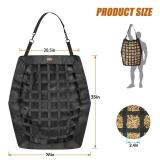 MIYABALA Hay Bag for Horses,Slow Feeder Hay Bag for Gound Feeding,Heavy Duty Oxford Hay Feed Bag for Horses Goats Cows Donkeys with Large Opening and Adjustable Strap for Easy Filling and Hanging