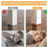 Chair Leg Floor Protectors Square, Silicone Chair Leg Protectors for Hardwood Floors, Furniture Leg Pads Caps Covers Protect Wooden Floors from Scratching 20 Pcs Large (Fit:1-116\ to 1-58\in)in