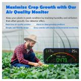 Professional 15-in-1 Air Quality Monitor with Smartphone APP - Dual Chip - Sensors Detect CO2, PM2.5PM10, HCHO, TVOC | Real-Time Alerts and Custom Thresholds | for Home, Car, Office, Plants, Pets