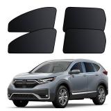 ZATOOTO Car Window Shades for Honda CR-V 2017-2022, 4 Pcs Magnetic Car Window Covers - 100percent Block Light Privacy Curtains, Side Window Sun Shade for Baby Breastfeeding, Sleeping, Camping