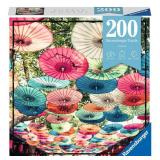 Ravensburger Puzzle Moment: Umbrellas - 200 Piece Jigsaw Puzzle for Kids and Adults | Unique, Perfect Interlock | Vibrant, Glare-Free Design | Made with FSC-Certified Wood | Quality Entertainment Time