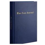 Resurhang Hard Cover 5 Year Journal 6 x 8.5 Inch 5 Year Memory Notebook Daily Journal, Yearly Undated Diary Life Planner Log Book Gifts for Men and Women (Navy Blue)